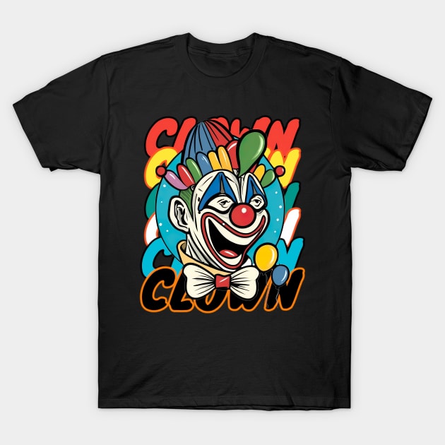 Fun clown T-Shirt by Swaraaa